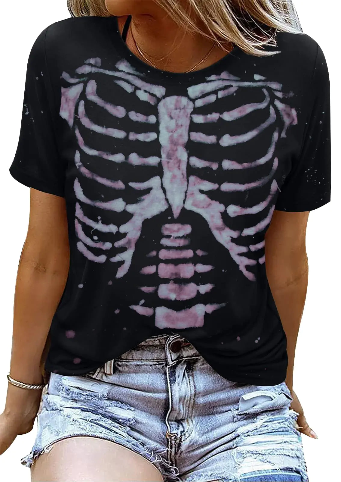 Vintage Skeleton Graphic Top