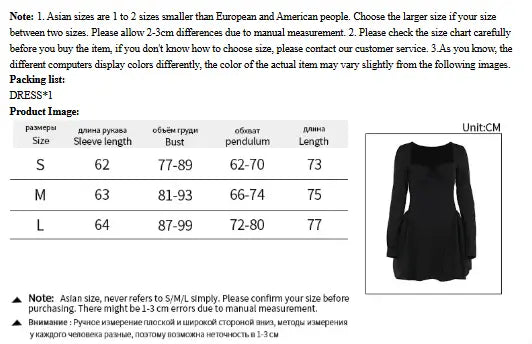 Socialite Style Elegant Slim Fit Bubble Waist Long Sleeve Dress - FASHION FLOOD