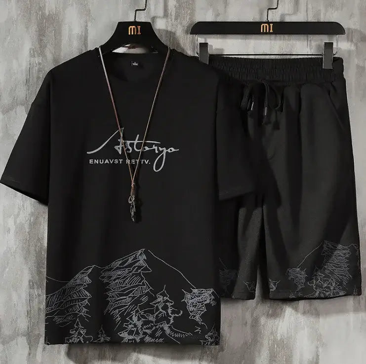 Men's Casual Shorts Set