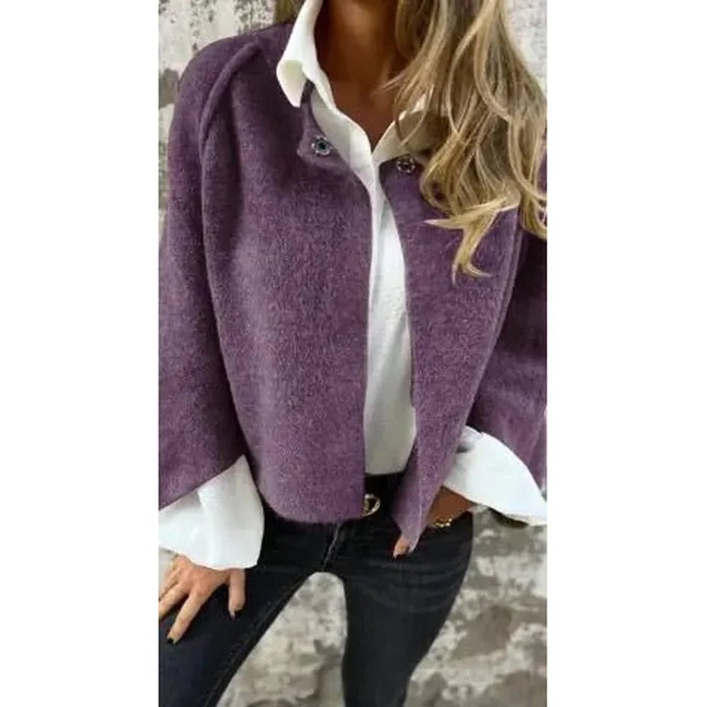 Batwing Sleeve Cashmere Cardigan - FASHION FLOOD