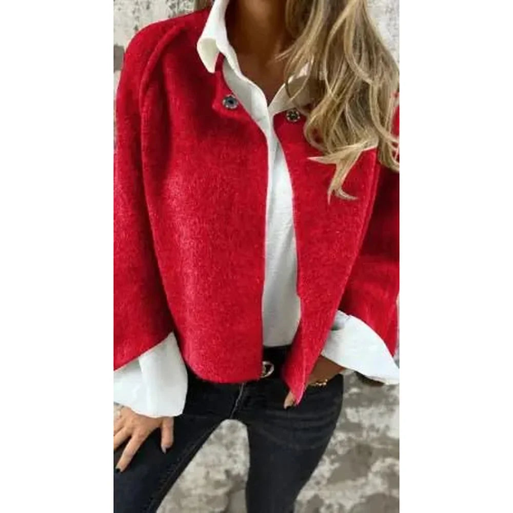 Batwing Sleeve Cashmere Cardigan - FASHION FLOOD