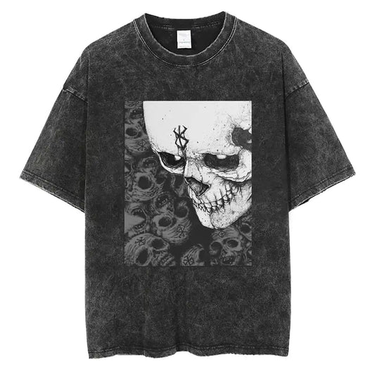 Berserk Anime Skull Print T - FASHION FLOOD