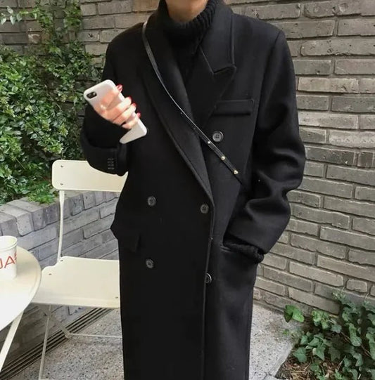 Campus Chic Wool Coat - FASHION FLOOD