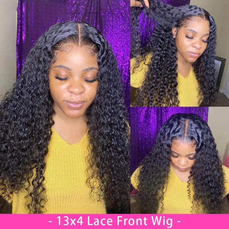 Curly Human Hair Lace Wig - FASHION FLOOD