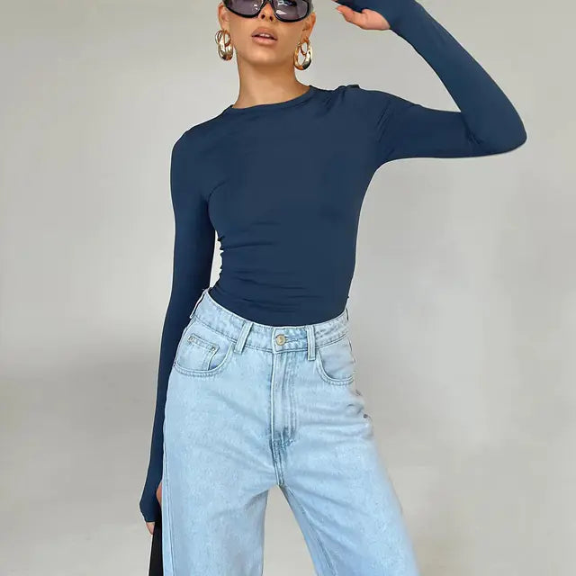 Long Sleeve Casual T-Shirt for Spring & Autumn