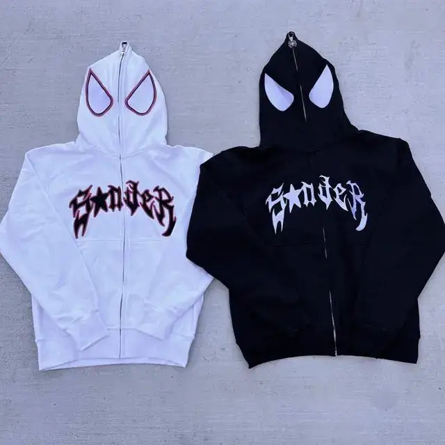 Spider Punk Zip Hoodie