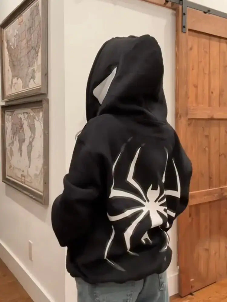 Spider Punk Zip Hoodie