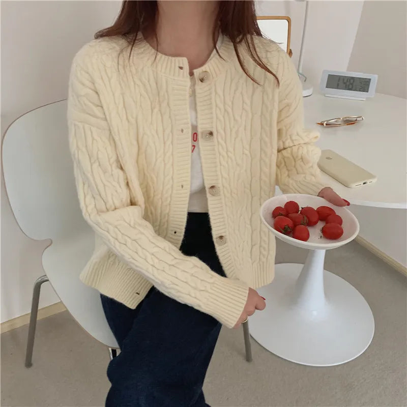 Loose Cardigan Long Sleeve knitted Sweater