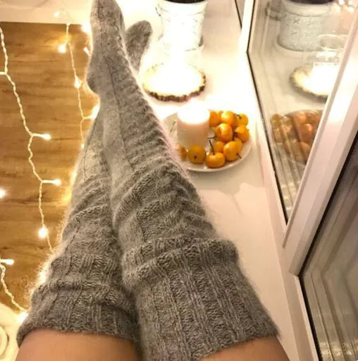 Over-the-Knee Knitted Winter Socks - FASHION FLOOD