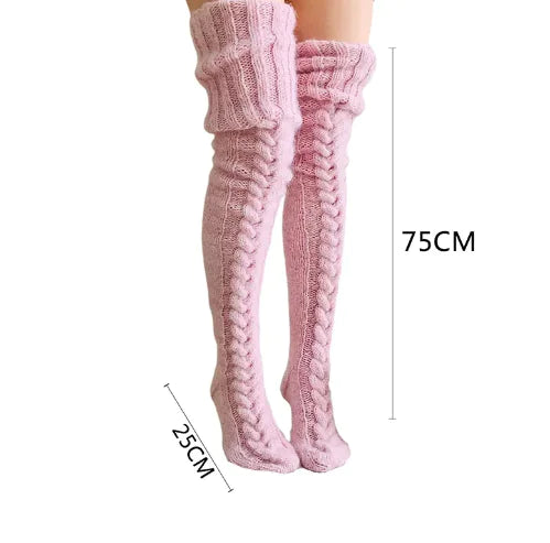 Over-the-Knee Knitted Winter Socks - FASHION FLOOD