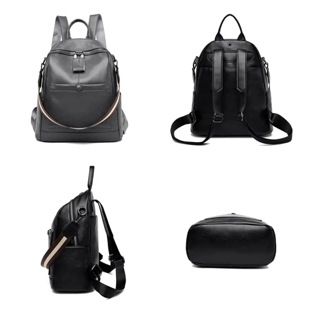 Sleek Premium Leather Backpack - FASHION FLOOD