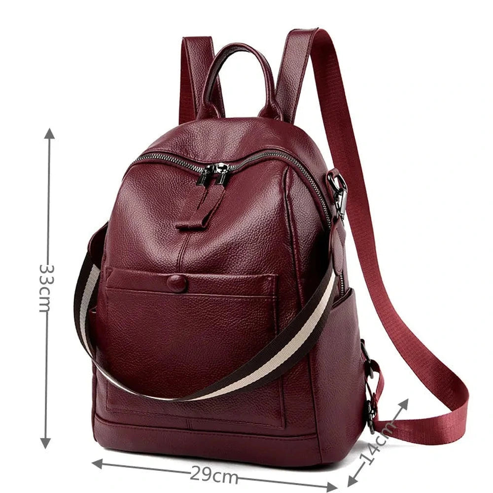 Sleek Premium Leather Backpack - FASHION FLOOD