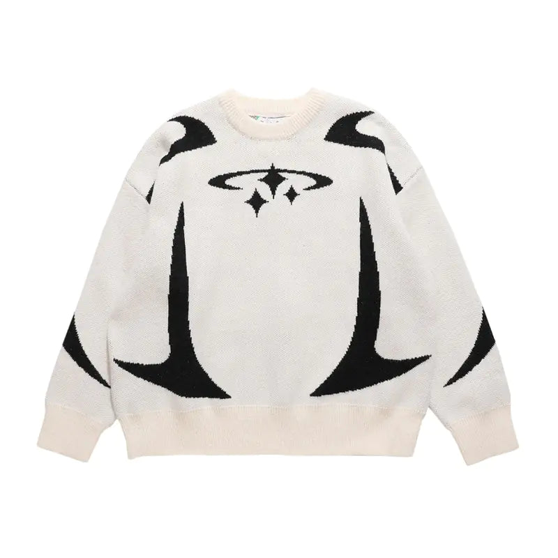 Stars Graphic Sweater - FASHION FLOOD