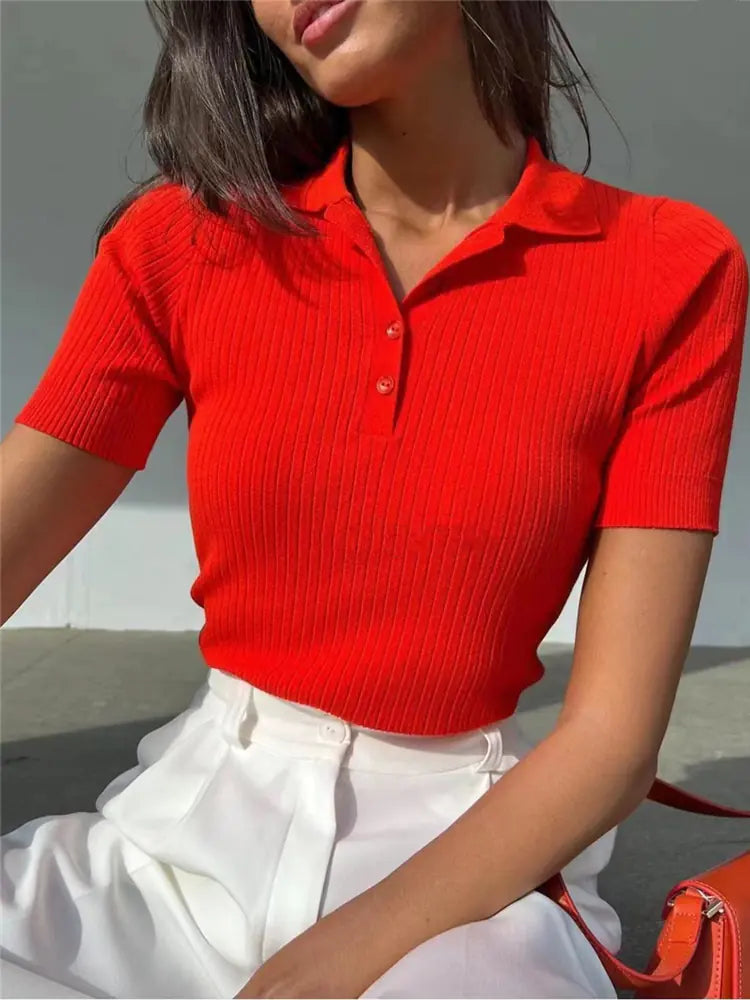 Fashionable Summer Short Sleeve Polo Shirt
