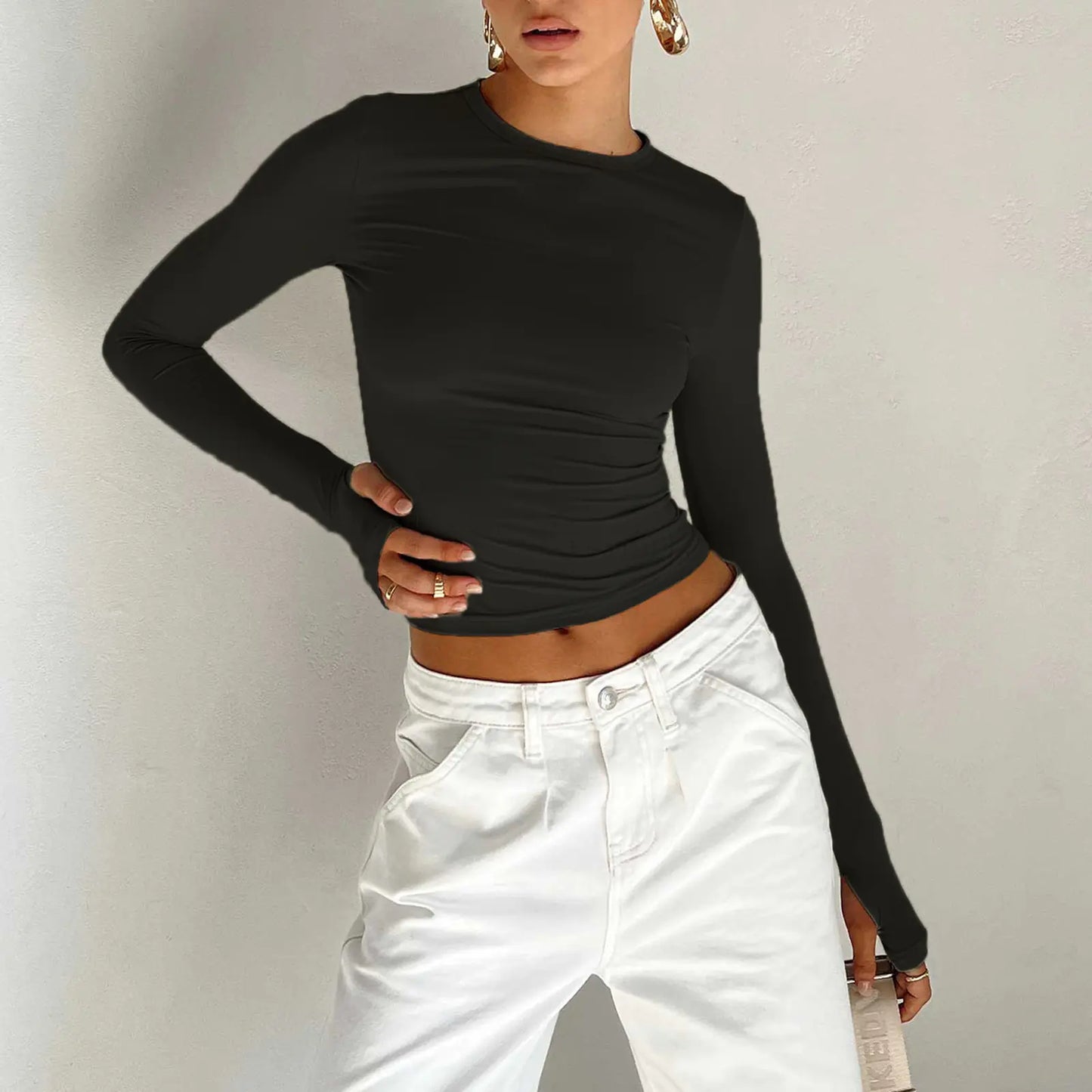 Long Sleeve Casual T-Shirt for Spring & Autumn