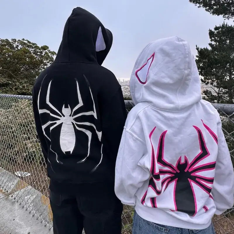 Spider Punk Zip Hoodie